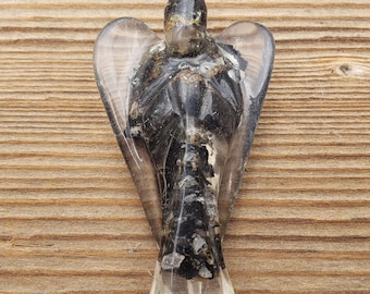 2 INCH BLACK TOURMALINE Orgone Gemstone Angel