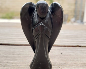 2" ONYX ANGEL Natural Handcarved Stone Gemstone