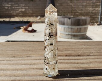 ORGONE RAINBOW MOONSTONE Obelisk