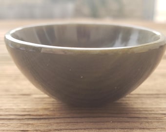 GOLD OBSIDIAN BOWL Natural Stone Hand Carved Gemstone Bowl [53]
