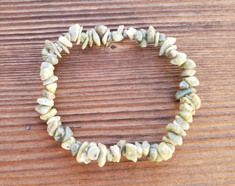 VASONITE Natural Stone Gemstone Stretchy Chip Bracelet