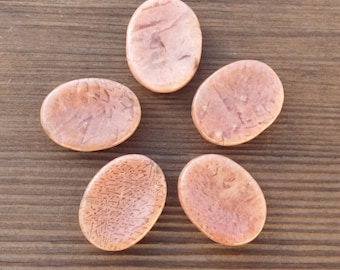 PEACH MOONSTONE Worry Stone Natural Stone Hand Carved Gemstone Worry Stone