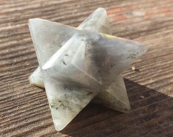 GEMSTONE MERKABA STAR Natural Labradorite (One)