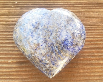 NATURAL LAPIS LAZULI Gemstone Puffy Heart 50-60mm