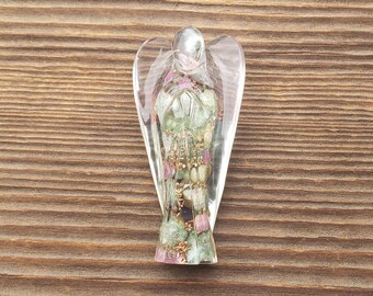 2 INCH RUBY In FUCHSITE Orgone Gemstone Angel