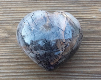 Large NATURAL CHRYSOBERYL Gemstone Puffy Heart 60-70mm