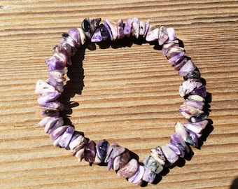 CHARIOTE Natural Stone Gemstone Stretchy Chip Bracelet