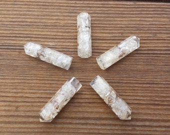 CLEAR QUARTZ ORGONE Single Terminated Gemstone Crystal Pencil Point (One)