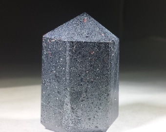 NATURAL HEMATITE Carved Faceted Point Gemstone Crystal  Point