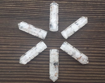 ROSE QUARTZ ORGONE Single Terminated Gemstone Crystal Pencil Point (One)