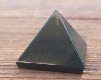 BLOODSTONE natural small gemstone crystal pyramid 20-22