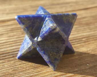GEMSTONE MERKABA STAR Natural Lapis Lazuli (One)