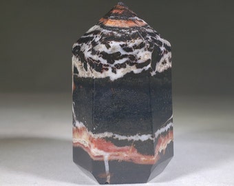 NATURAL SOLOMON AGATE Stone Carved Faceted Point Gemstone Crystal  Point
