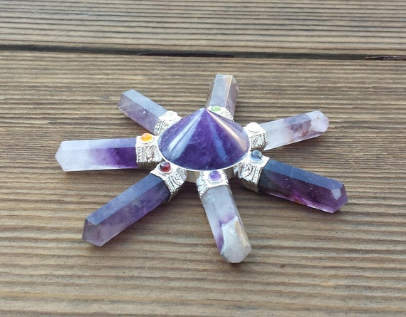 AMETHYST Natural Gemstone Energy Generator