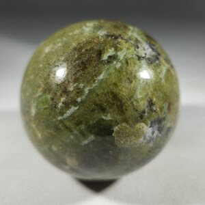 LARGE VASONITE (VESUVIANITE) Sphere Natural Stone Hand Carved Gemstone Sphere 49mm [63]