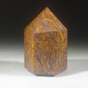 NATURAL CALLIGRAPHY STONE Carved Faceted Point Gemstone Crystal Point