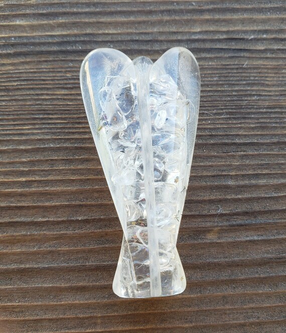 Angelstones 天然クリアクォーツ ジェムストーン ヒーリング クリスタル 六角形 尖ったレイキ チャクラ ファセット プリズム ワンド 彫刻石 置物 ホームデコレー : WholesaleGemShop 天然クォーツ 40～45mm 球体