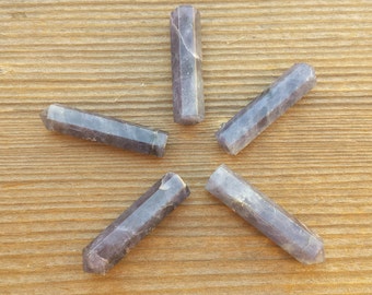 NATURAL IOLITE Single Terminated Gemstone Crystal Pencil Point (One)