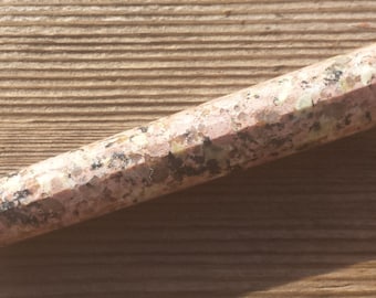 GRANITE Faceted Gemstone Wand Stone Crystal Wand [6]