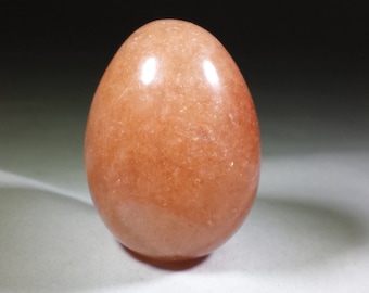 PEACH AVENTURINE EGG Natural Stone Hand Carved Gemstone Egg