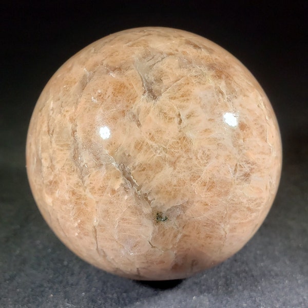 LARGE!!!  PEACH MOONSTONE Sphere Natural Stone Hand Carved Gemstone Sphere 58mm [73]