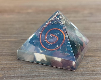Small (25-30mm) BLOODSTONE COIL Orgone Gemstone Pyramid Small Pyramid Orgone