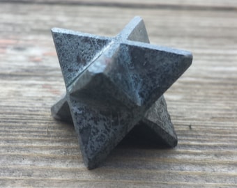 GEMSTONE MERKABA STAR Hematite (One)