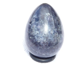 IOLITE EGG Natural Stone Hand Carved Gemstone Egg