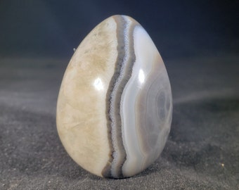 SOLOMON AGATE EGG Natural Stone Hand Carved Gemstone Egg