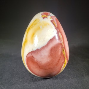 MOOKAITE JASPER EGG Natural Stone Hand Carved Gemstone Egg