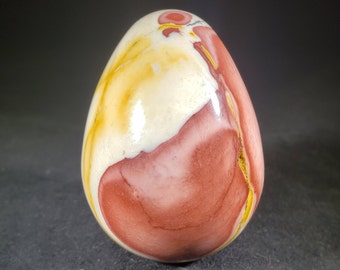 MOOKAITE JASPER EGG Natural Stone Hand Carved Gemstone Egg
