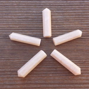NATURAL MOONSTONE Single Terminated Gemstone Crystal Pencil Point (One)