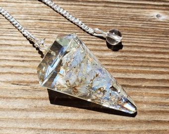 ORGONE OPALITE Gemstone Faceted Orgone Pendulum