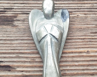 2" PYRITE ANGEL Natural Handcarved Stone Gemstone
