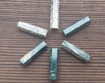NATURAL RAINFOREST RHYOLITE Single Terminated Gemstone Crystal Pencil Point (One)