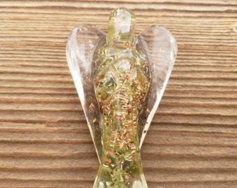 2 INCH PERIDOT Orgone Gemstone Angel