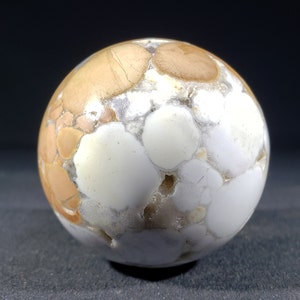 LARGE FOSSIL JASPER Sphere Natural Stone Hand Carved Gemstone Sphere 55mm [18]