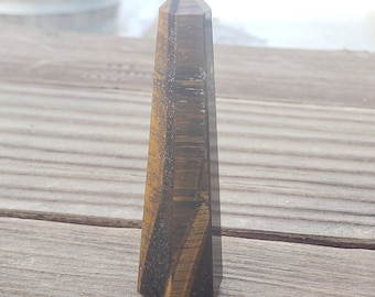 TIGER EYE Faceted Gemstone Obelisk crystal obelisk [4]
