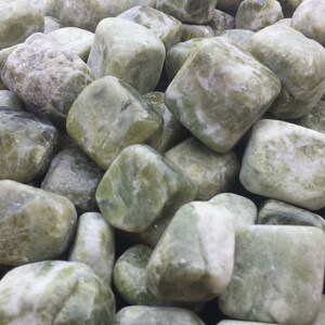 VASONITE VESUVIANITE TUMBLED Stone One 1 Medium/Large Natural Tumble Stone image 3