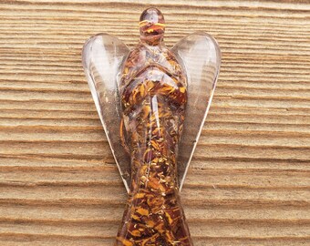 2 INCH CALLIGRAPHY STONE Orgone Gemstone Angel