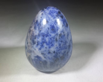 SODALITE Natural Stone Hand Carved Gemstone Egg