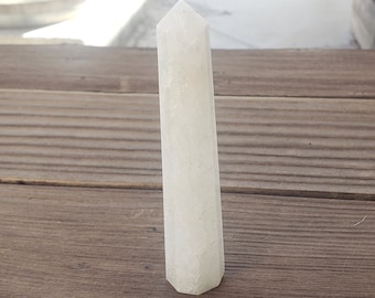 PRASIOLITE Faceted Gemstone Obelisk crystal obelisk [4]