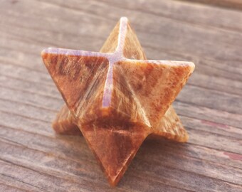 GEMSTONE MERKABA STAR Natural Aragonite (One)