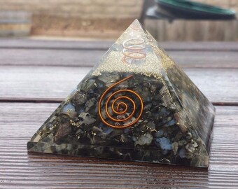 Extra Large (70-75mm) RHYOLITE Orgone Gemstone Pyramid X-Large Pyramid Orgone