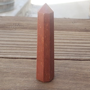 RED JASPER Faceted Gemstone Obelisk crystal obelisk [23]