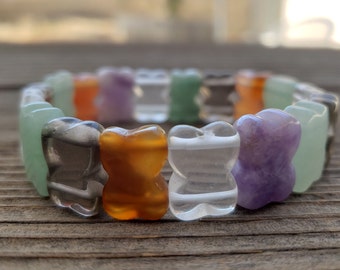 CHUNKY BRACELET Multi-Stone Type 1 Gemstone Stretchy Bracelet