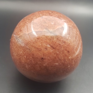 LARGE PEACH AVENTURINE Sphere Natural Stone Hand Carved Gemstone Sphere  51mm [20]