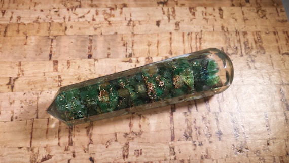 ORGONE JADE ファセットジェムストーンマッサージワンド ストーン 