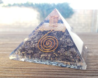 Extra Large (70-75mm) IOLITE Orgone Gemstone Pyramid X-Large Pyramid Orgone
