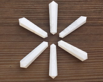 NATURAL SCOLECITE Double Terminated Gemstone Crystal Pencil Point (One)